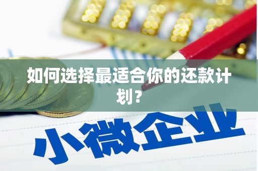 广平如何选择最适合你的还款计划？