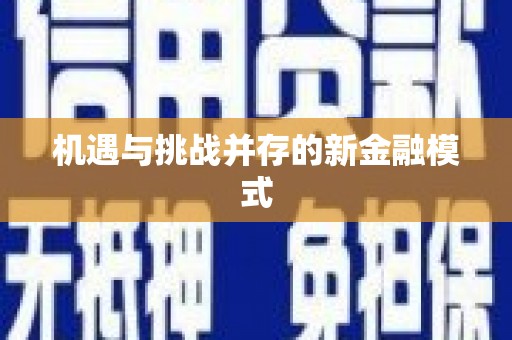 广平机遇与挑战并存的新金融模式