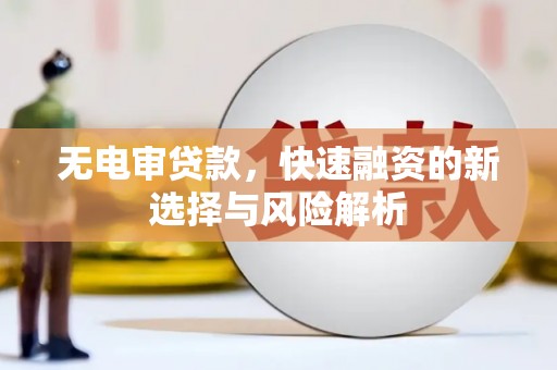 广平无电审贷款，快速融资的新选择与风险解析