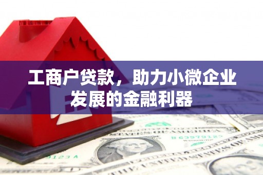 广平工商户贷款，助力小微企业发展的金融利器