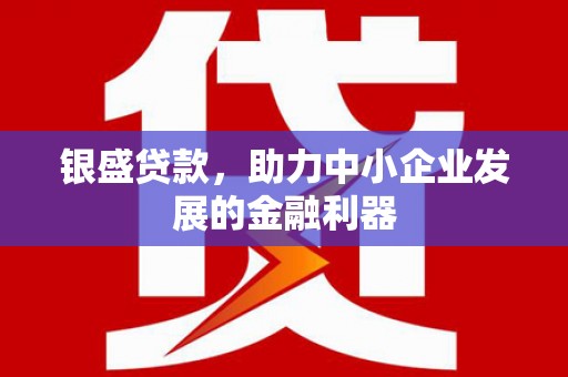 广平银盛贷款，助力中小企业发展的金融利器