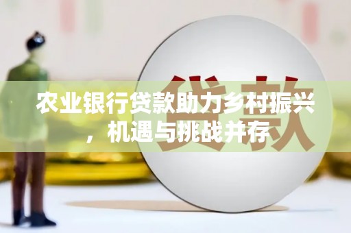 广平农业银行贷款助力乡村振兴，机遇与挑战并存