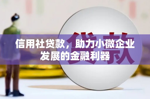 广平信用社贷款，助力小微企业发展的金融利器
