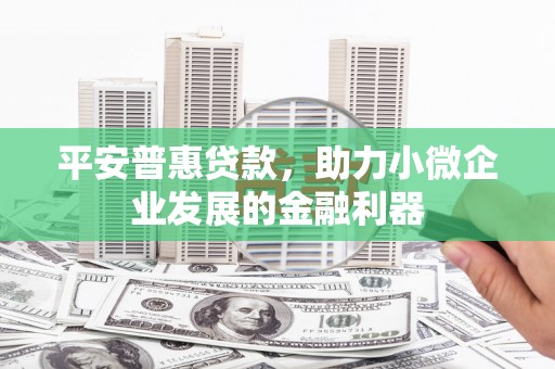 广平平安普惠贷款，助力小微企业发展的金融利器