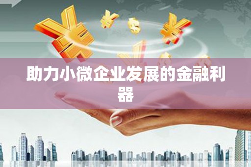 广平助力小微企业发展的金融利器