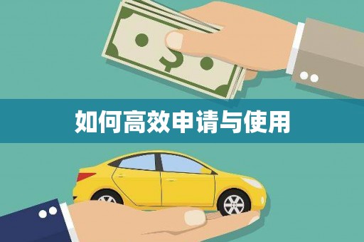 广平如何高效申请与使用